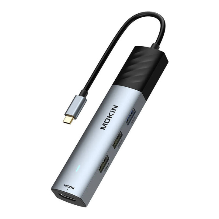 HUB 5in1 MOKiN USB-C PD 3.0 100W (hopea)