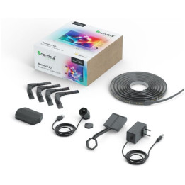 Nanoleaf 4D TV Screen Mirror Lightstrips Starter Kit – išmani TV ekrano foninio apšvietimo sistema iki 65 colių (kamera, 4m LED 