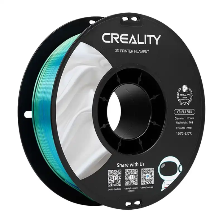 CR-Silk PLA Filament Creality (mėlynai žalia)