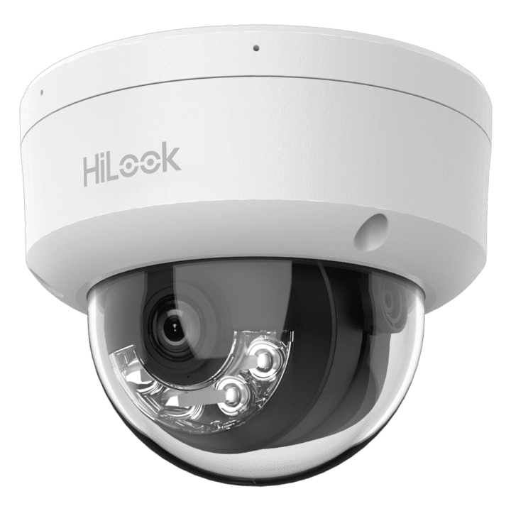 HILOOK IPC-D140HA-LU 4MP kupola IP kamera ar PoE, IP67, 2.8mm, 30m IR, True WDR 120dB, iebūvēts mikrofons