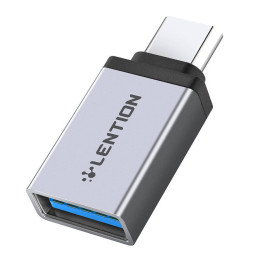 USB-C–USB 3.0 -sovittimen linssi (hopea)