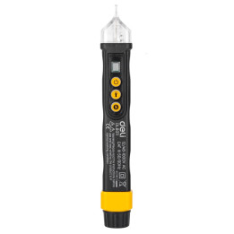 Bezkontakta sprieguma testeris Deli Tools EDL8011, 12/48-1000V AC (melns)