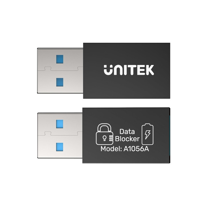 DATA BLOCKER A1056ABK01 USB-A/USB-A 2 KPL UNITEK