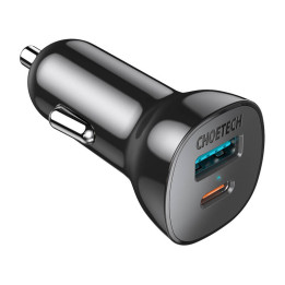 Choetech 38W QC3.0+PD20W autolaturi (musta)
