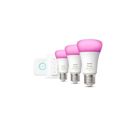 Philips Hue mostek + 3x E27 9W RGBW + jungiklis