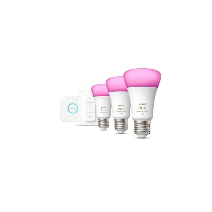 Philips Hue Mostek + 3x E27 9W RGBW + kytkin