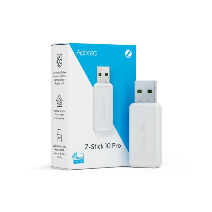 Aeotec Z-Stick 10 Pro — USB-адаптер Z-Wave és Zigbee (ZWA060)