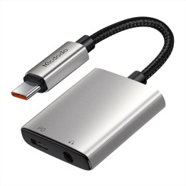 2in1 audio adapteris Mcdodo CA-5550 2in1 Lightning to Lightning + DC 3,5 mm