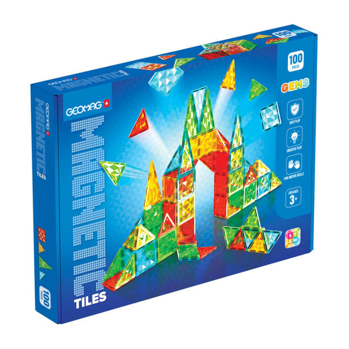 Geomag Gems 100 magnētiskās flīzes