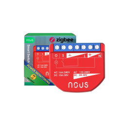 Nous B2Z nutikas Tuya Zigbee minireleemoodul, võimsusmõõturi ja lüliti sisendiga, 1-rühmaline