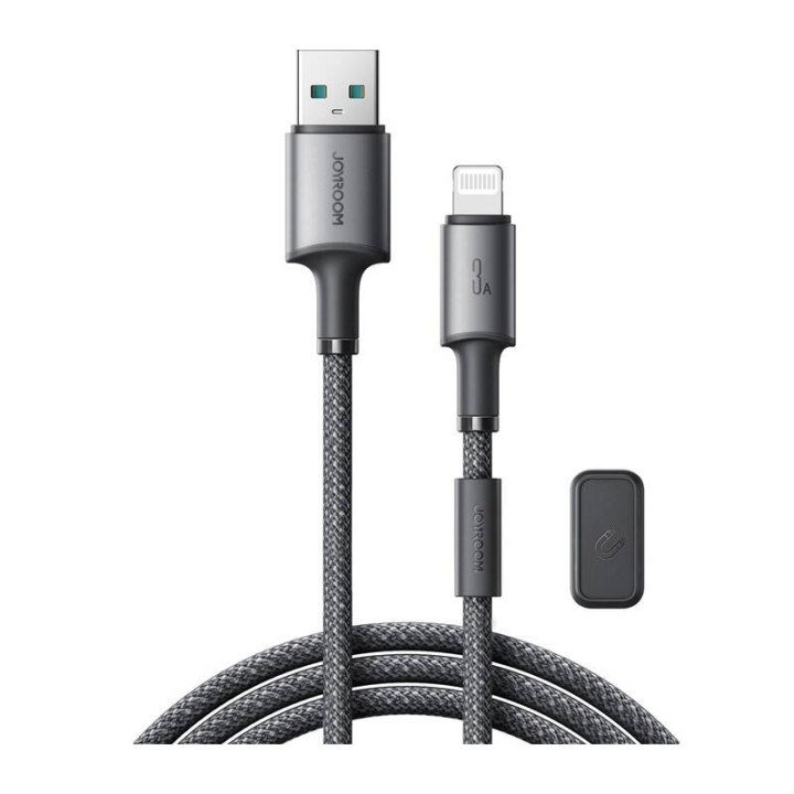 Joyroom S-A50 Unlimited 3A USB - Lightning-kaapeli 1,2 m harmaa