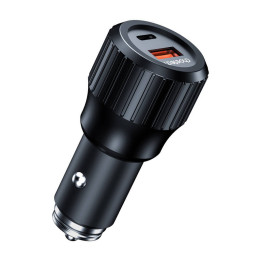 Choetech 63W Dual USB-C 45w+ USB-A 18w autolaturi (musta)