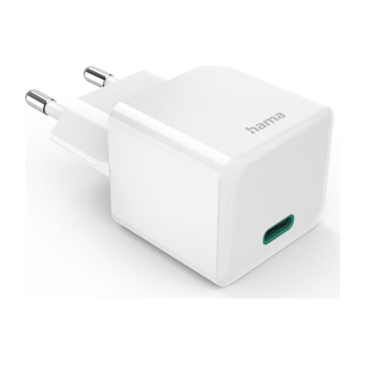 Hama mini GAN 30W PD/QC, balta
