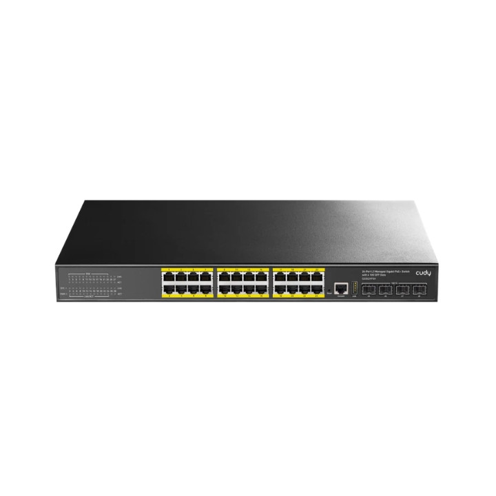CUDY GS5024PS4-400W 24 portu PoE+ slēdzis 400W