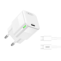 Seinälaturi XO CE06, 30W, USB-C, UBS-C kaapelilla