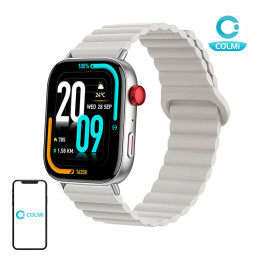 Умные часы Colmi C8 Max с магнитным ремешком (серебро)
