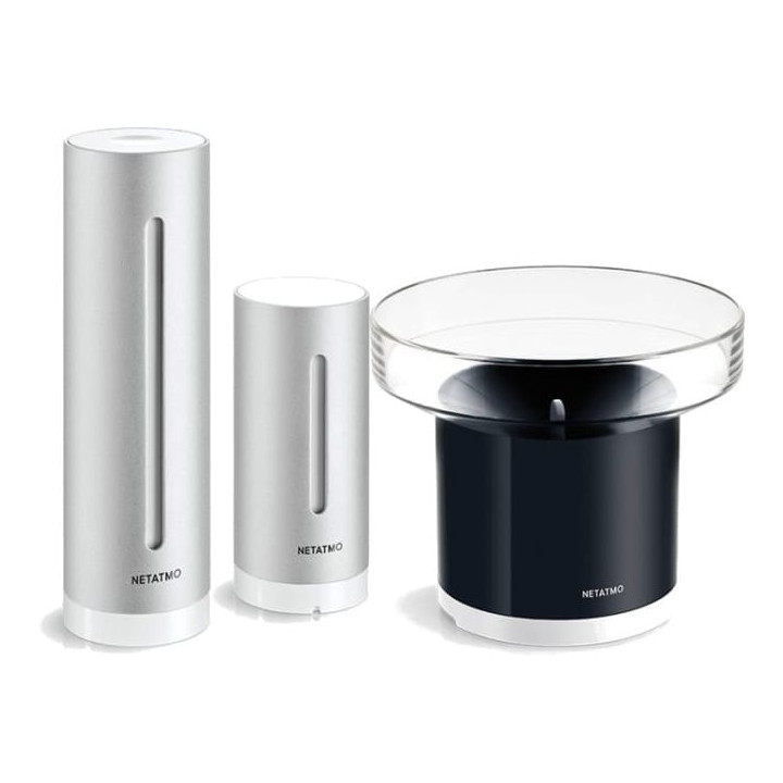 Netatmo meteorologinė stotis + lietaus matuoklio komplektas