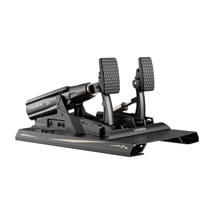 CRP2 dujų pedalo rinkinys + aktyvus universalus pedalas mBooster Moza Racing mBooster Pedal Set RS082 (PC)