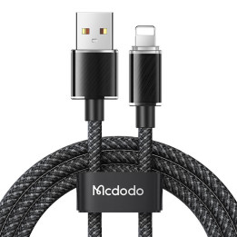 USB-A-kaapeli Lightning Mcdodo CA-3640:een, 1,2 m (musta)