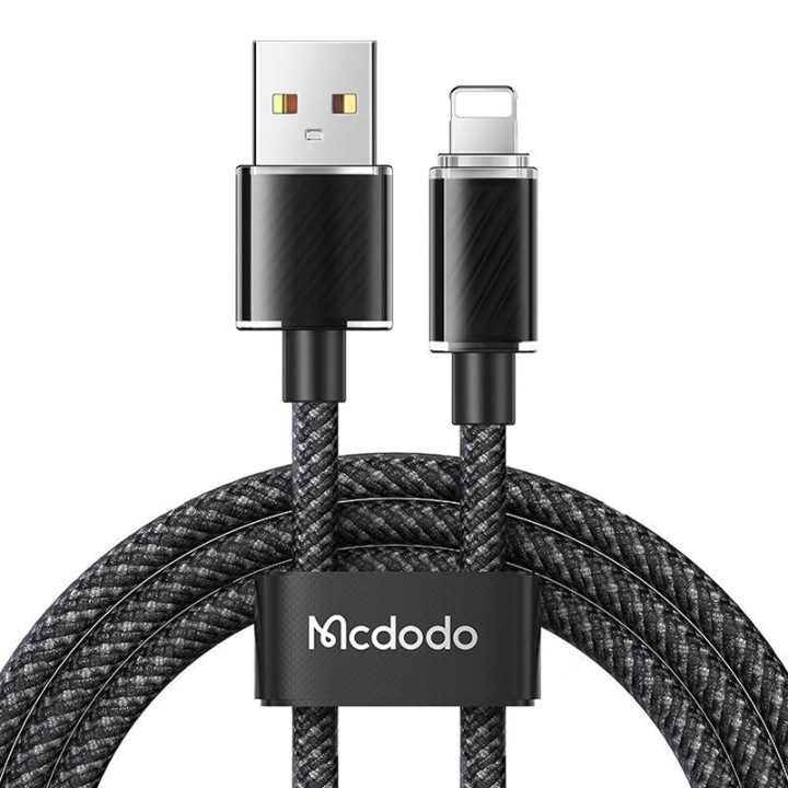 USB-A laidas į Lightning Mcdodo CA-3640, 1,2 m (juodas)