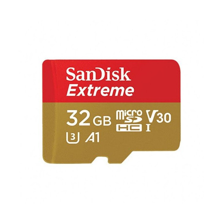 Memory card SanDisk Extreme microSDHC 32GB 100/60 MB/s V30 A1 U3 4K (SDSQXAF-032G-GN6MA)