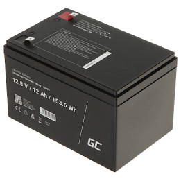 AKU 12,8V/12AH/LIFEPO4-GC roheline element