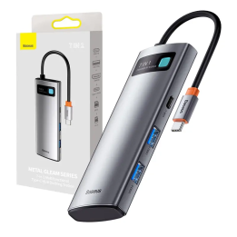 Baseus Hub 7w1 USB-C na 2x USB 3.0 + HDMI + 2x USB-C + microSD/SD