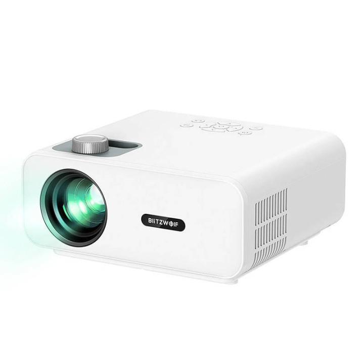 LED-projektori BlitzWolf BW-V5 1080p, HDMI, USB, AV (valkoinen)