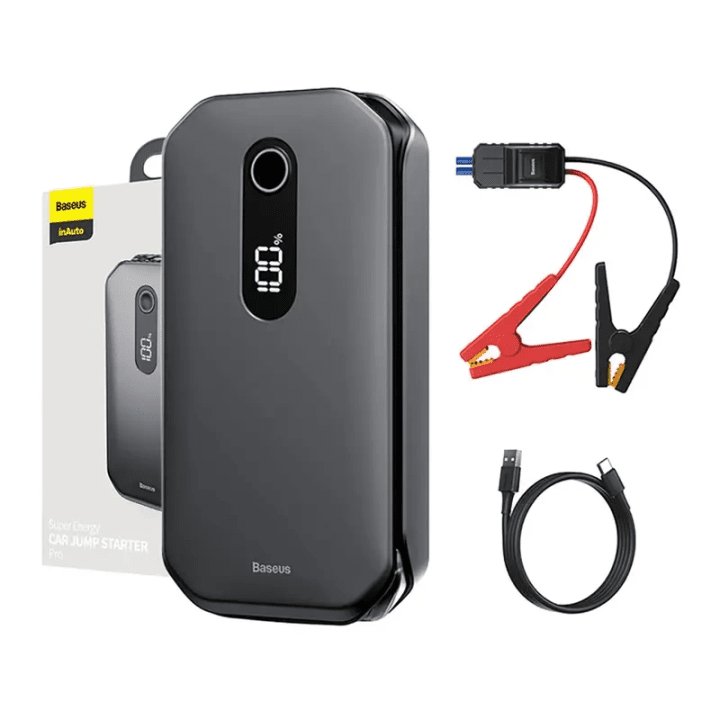 Автомобильный стартер Baseus Super Energy 12000мАч, 1000А, USB (черный)