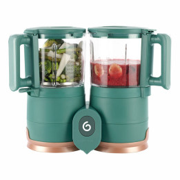 Daudzfunkcionāls virtuves kombains Babymoov Nutribaby Glass 4-in-1 (zaļš)