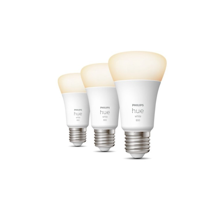 Philips Hue E27 W 9W 3-pakk