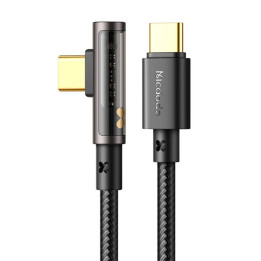 USB-C–USB-C Prism 90 asteen kaapeli Mcdodo CA-3400, 100 W, 1,2 m (musta)