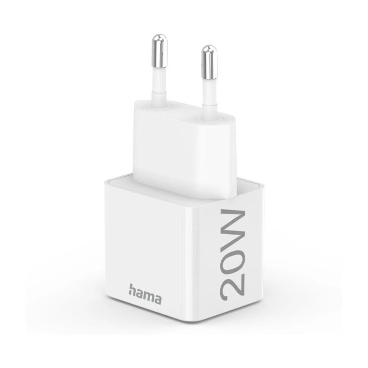 Hama mini 20W, PD/QC 3.0, balts