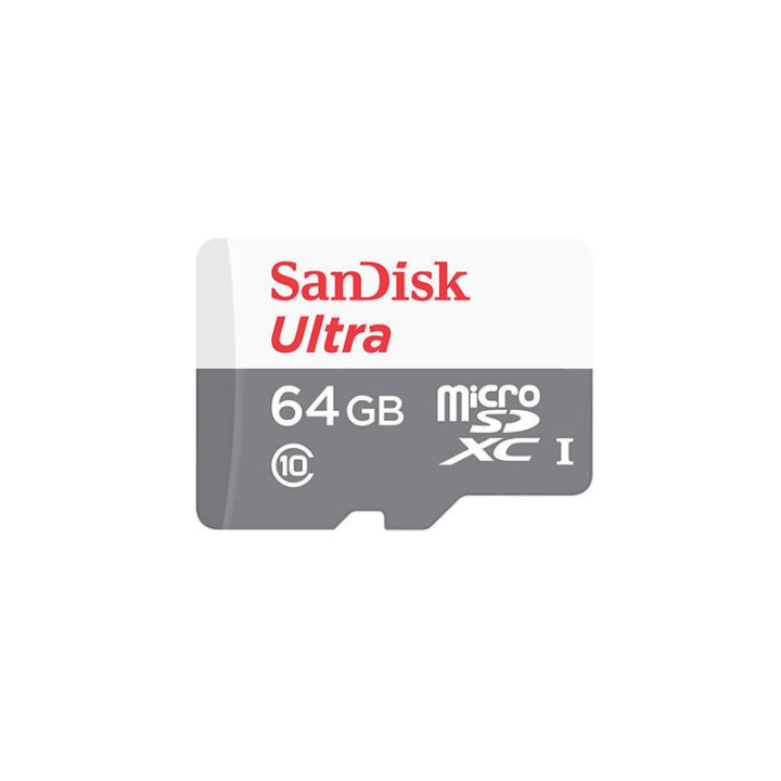 Atmiņas karte SanDisk Ultra Android microSDXC 64GB 100MB/s Class 10 UHS-I (SDSQUNR-064G-GN3MN)