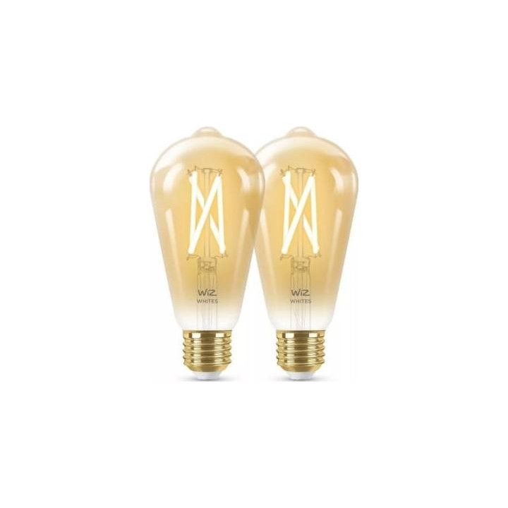 WiZ,ST64 Edison,7W,2000-5000,ST64,E27,2 шт. источник света