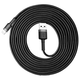 Baseus Cafule USB zibens kabelis 2A 3m (melns+pelēks)