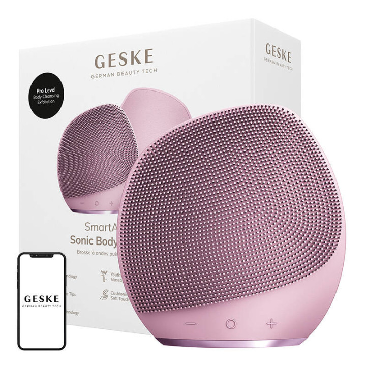 Geske Sonic Body Brush&Intensiv Exfoliator 7in1 (розовый)