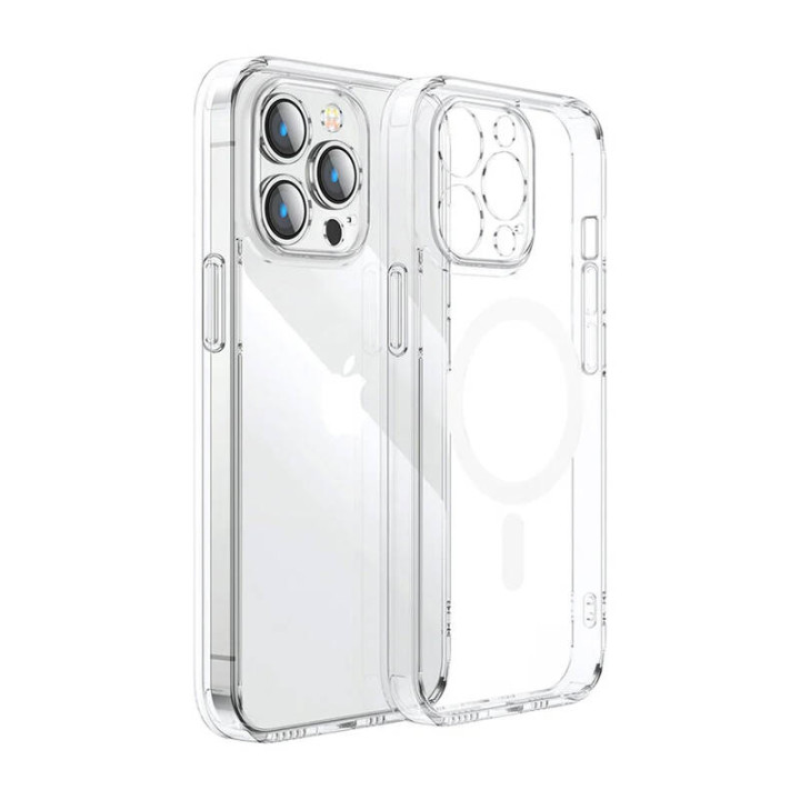 Joyroom magneettinen suojakuori iPhone 15 Pro Maxille (läpinäkyvä)