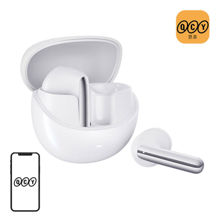TWS QCY AilyBuds Pro HT10 ausinės, ANC (baltos)