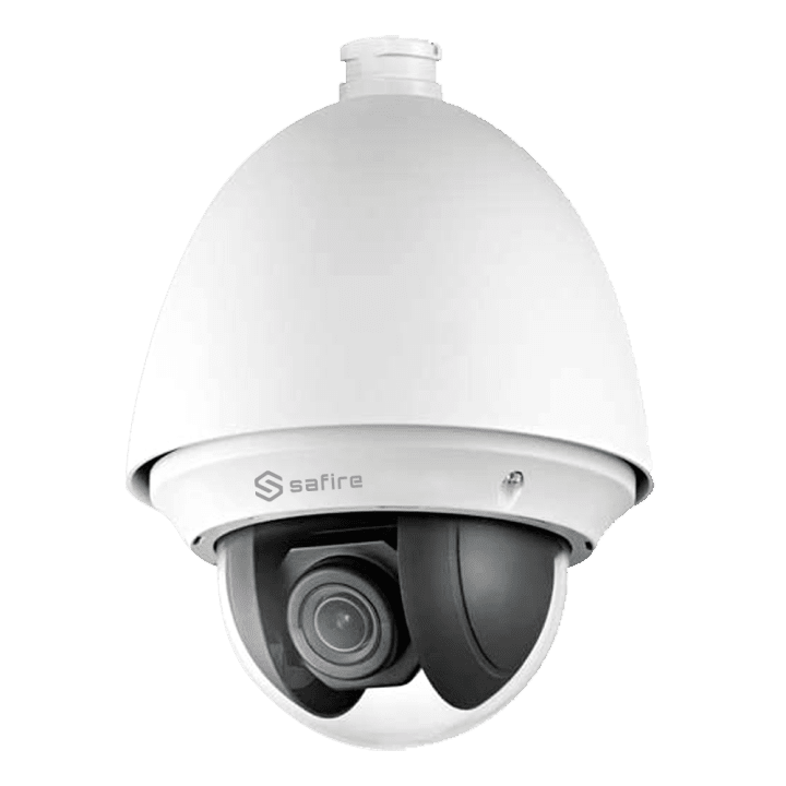 SAFIRE SF-IPSD7025UWH-2 25x PTZ ātrgaitas kupola IP kamera, 2MP, Wi-Fi un PoE, IP66, 4.8-120mm objektīvs, 256GB microSD