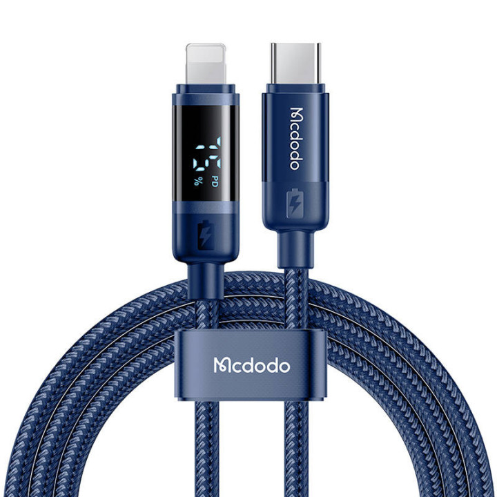 Mcdodo CA-5211 USB-C-Lightning-kaapeli, 36 W, 1,2 m (sininen)