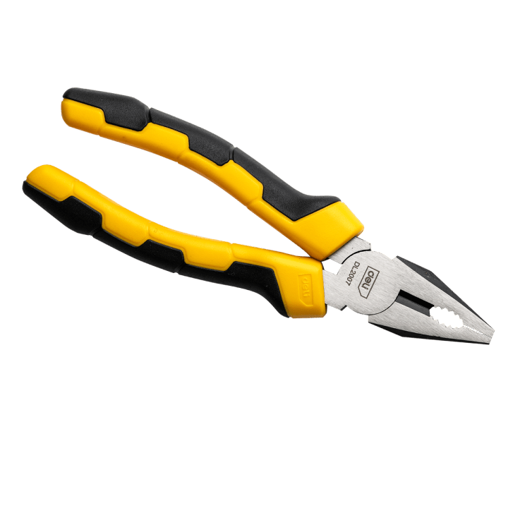 Kombinētās knaibles 7" Deli Tools EDL2007 (dzeltenas)
