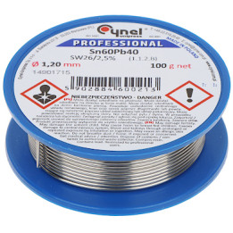 Litavimo viela Wire Pre-1.20/100 Unipress Cynel