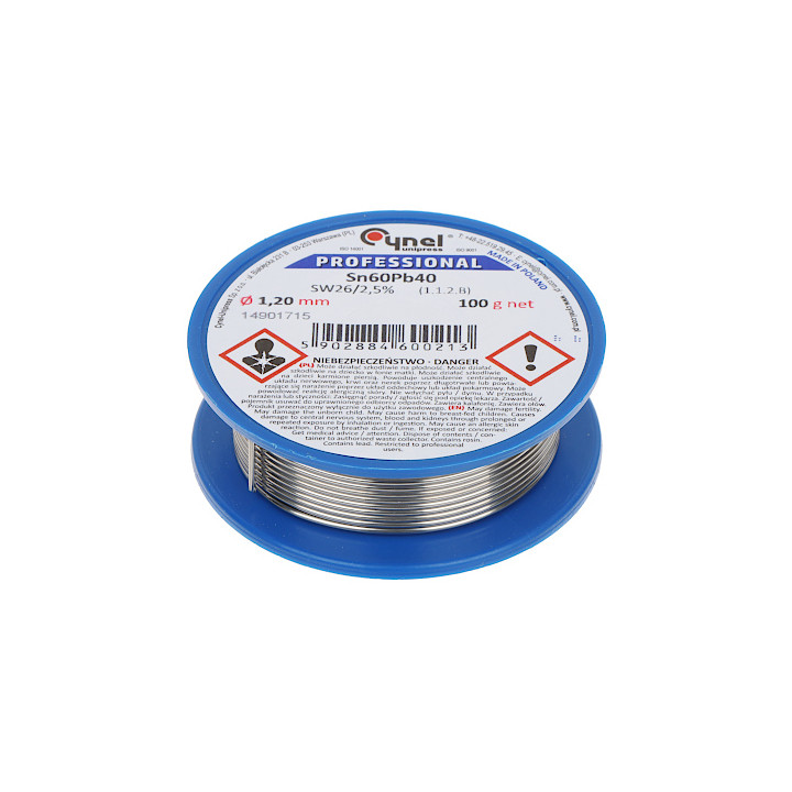 Litavimo viela Wire Pre-1.20/100 Unipress Cynel