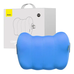 Шелковая подушка на подголовник автомобиля Baseus ComfortRide Series (синяя)