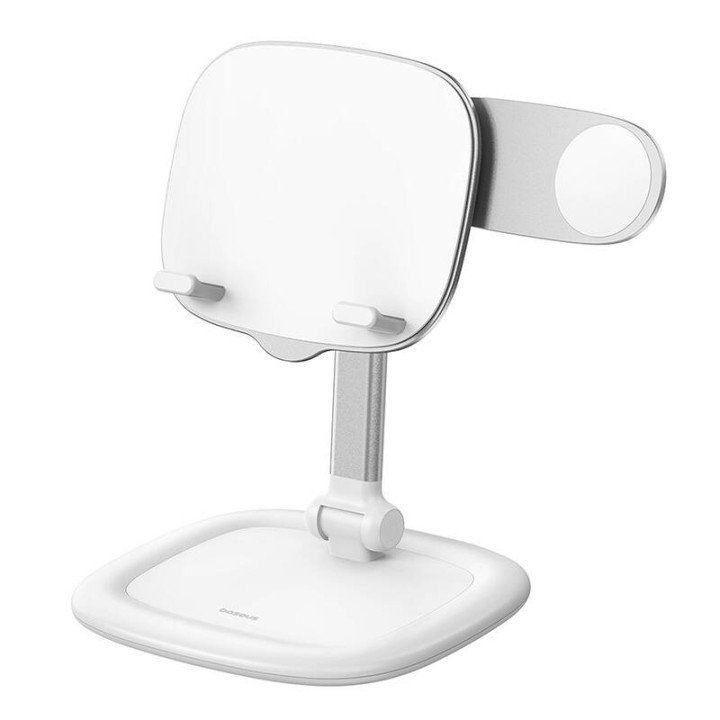 Planšetdatoru/tālruņu statīvs Baseus Seashell Series White