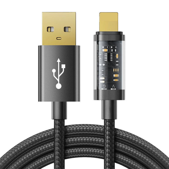 Kaapeli USB-A / Lightning / 2,4A / 2m Joyroom S-UL012A20 (musta)