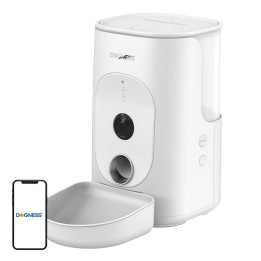 Dogness F15 WiFi 4L nutikas toiduautomaat kaameraga plastkausiga (valge)