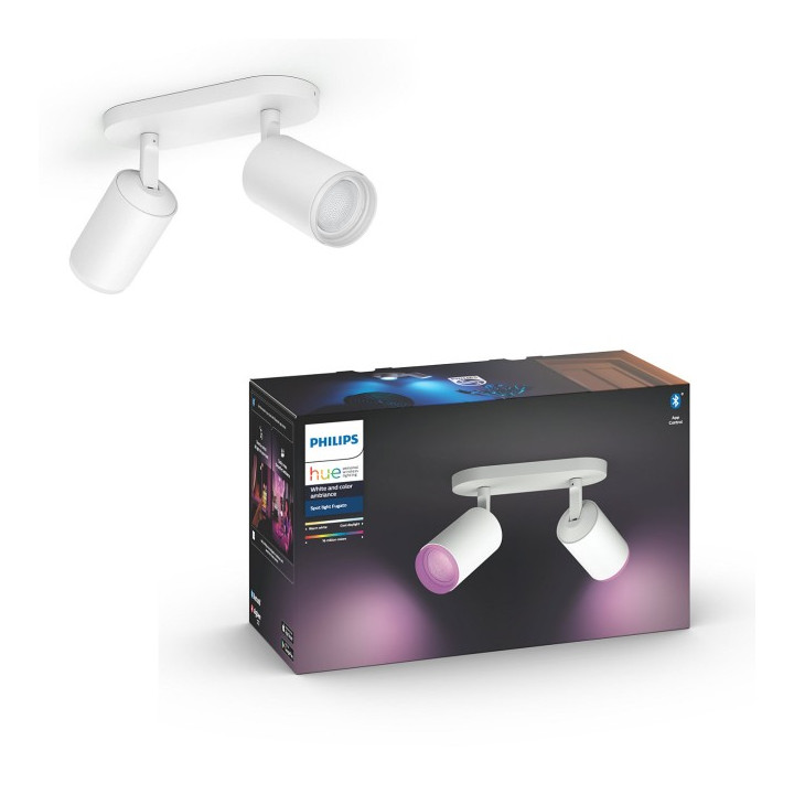 Philips Hue Fugato levy/spiraali valkoinen 2x5,7W