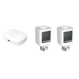 WOOX R7067 Комплект: 2 интеллектуальных радиаторных головки, 1 шлюз ZIGBEE